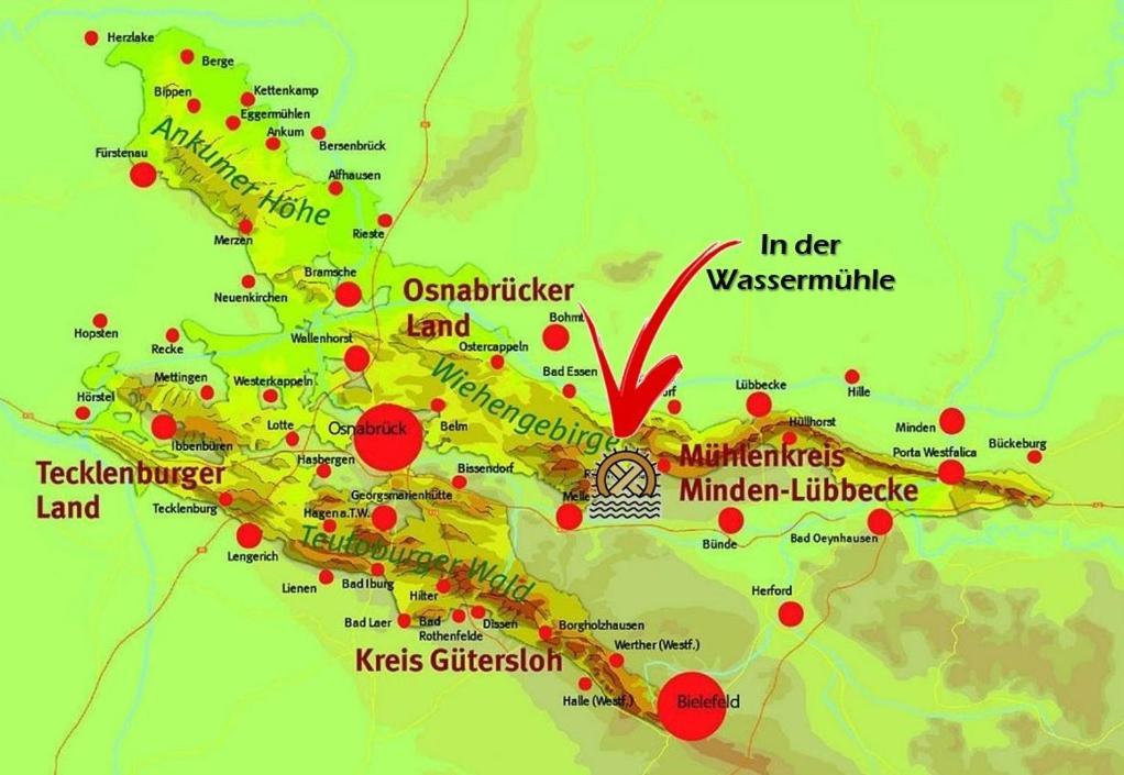 In Der Wassermuehle Melle Exteriör bild